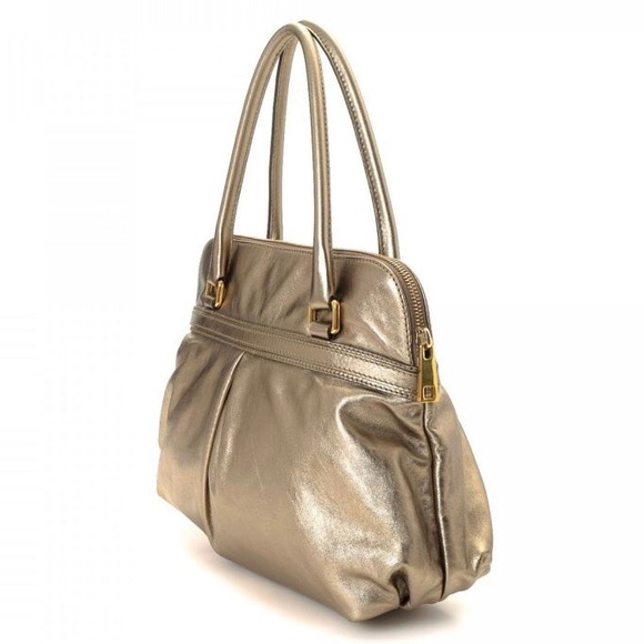 MARC JACOBS - GOLD METALLIC HANDBAG - Picture 4 of 6